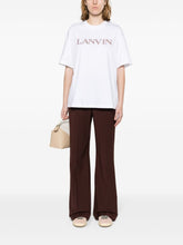 Lanvin Patch-Embellished Cotton Jersey T-Shirt White