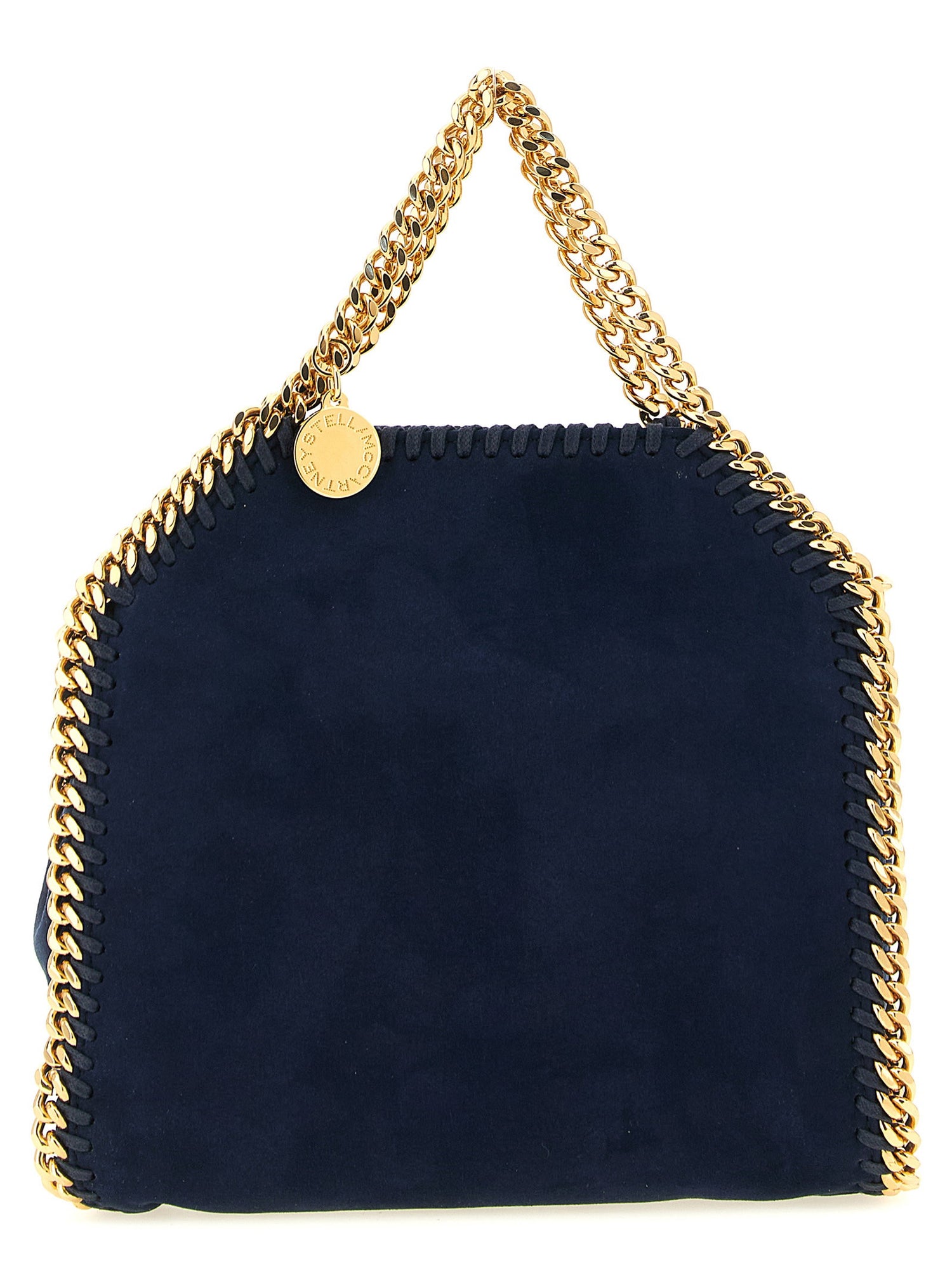 Stella Mccartney Falabella Mini Suede Shoulder Bag Blue