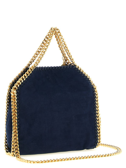 Stella Mccartney Falabella Mini Suede Shoulder Bag Blue