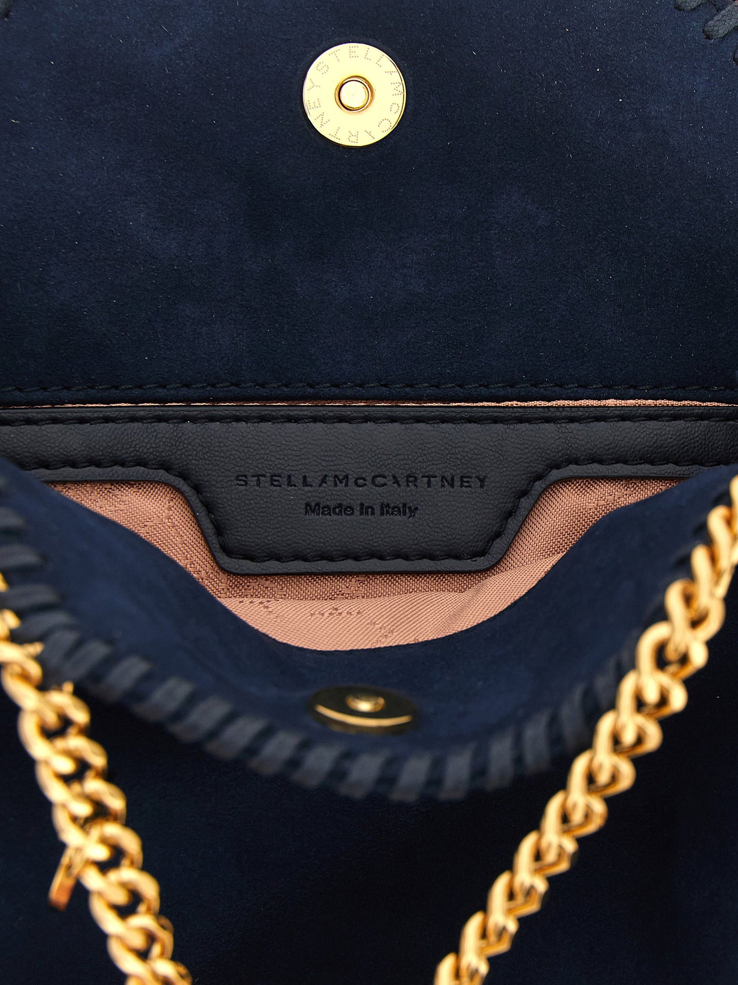 Stella Mccartney Falabella Mini Suede Shoulder Bag Blue