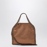 Stella McCartney Micro Falabella Bronze Metallic Tote Bag Beige