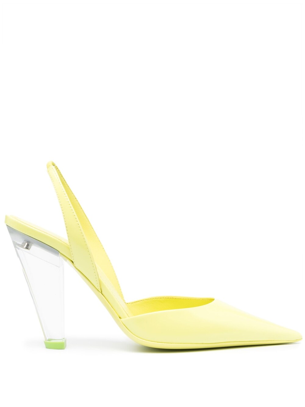 Slingback With Heel Yellow