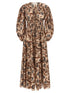 Zimmermann Ascension Tie Billow Maxi Dress Multicolor