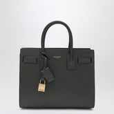 Saint Laurent Grey Sac De Jour Baby Smooth Leather Bag Brown
