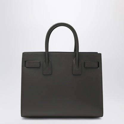 Saint Laurent Grey Sac De Jour Baby Smooth Leather Bag Brown