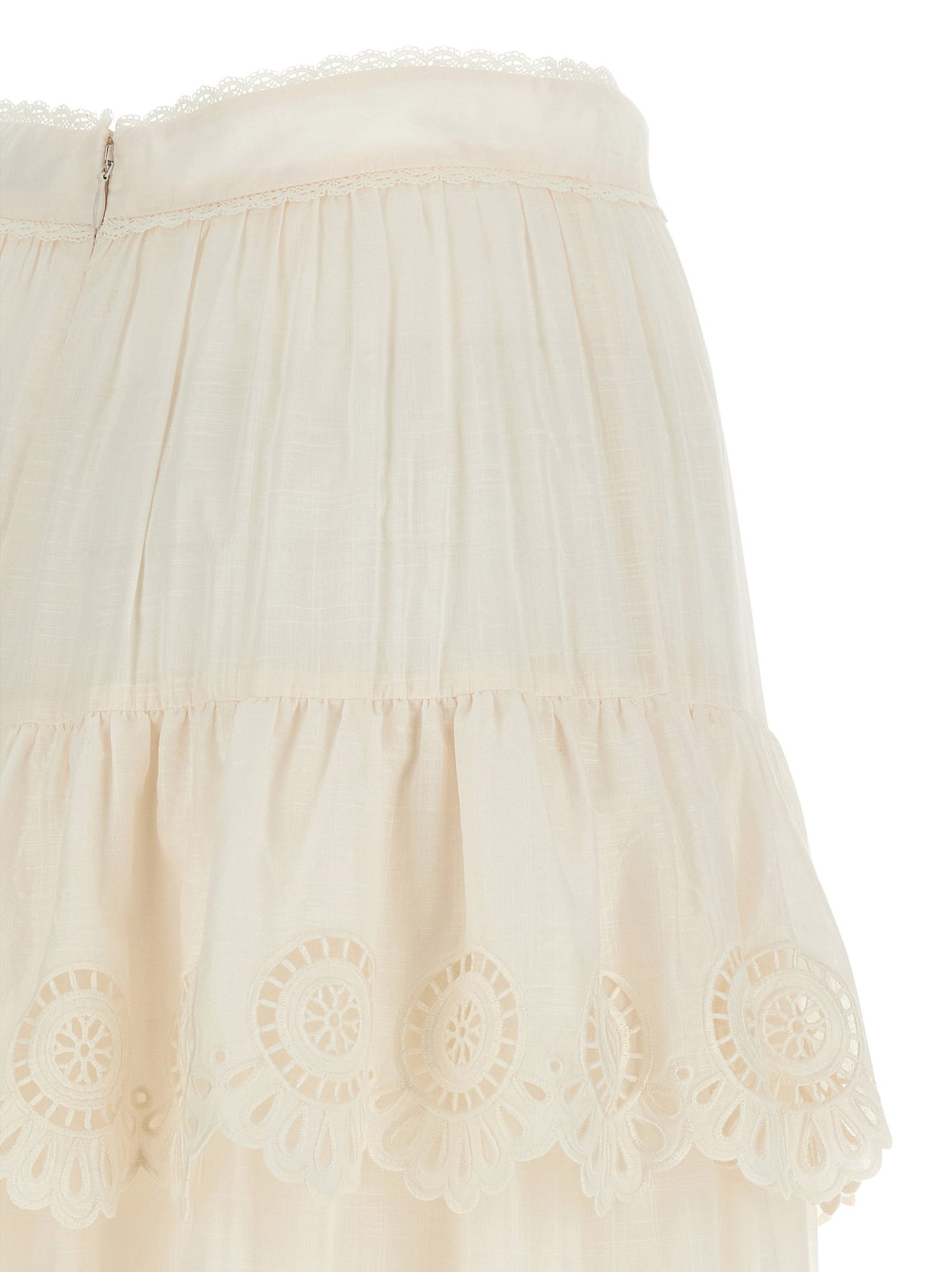 Zimmermann Lucky Skirt White