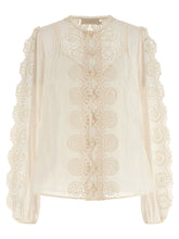 Zimmermann Lucky Embroidered Blouse White