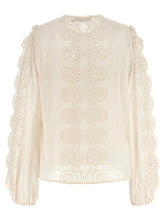 Zimmermann Lucky Embroidered Blouse White