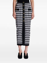 Balmain Diamond-Jacquard Knitted Midi Skirt Black black