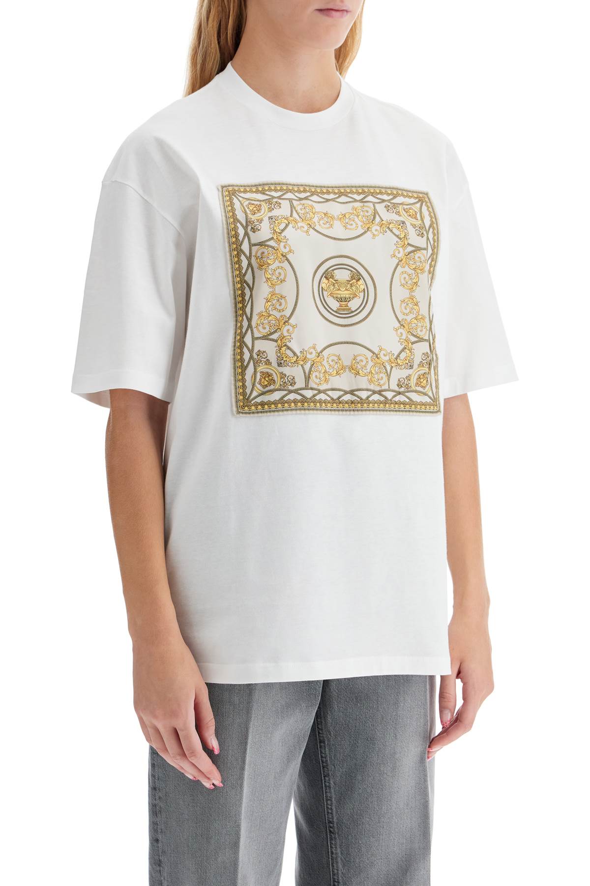 Versace oversized t-shirt with La Coupe des Dieux print 