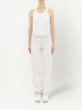 Maison Margiela High-Waisted Straight-Leg Jeans Cream cream