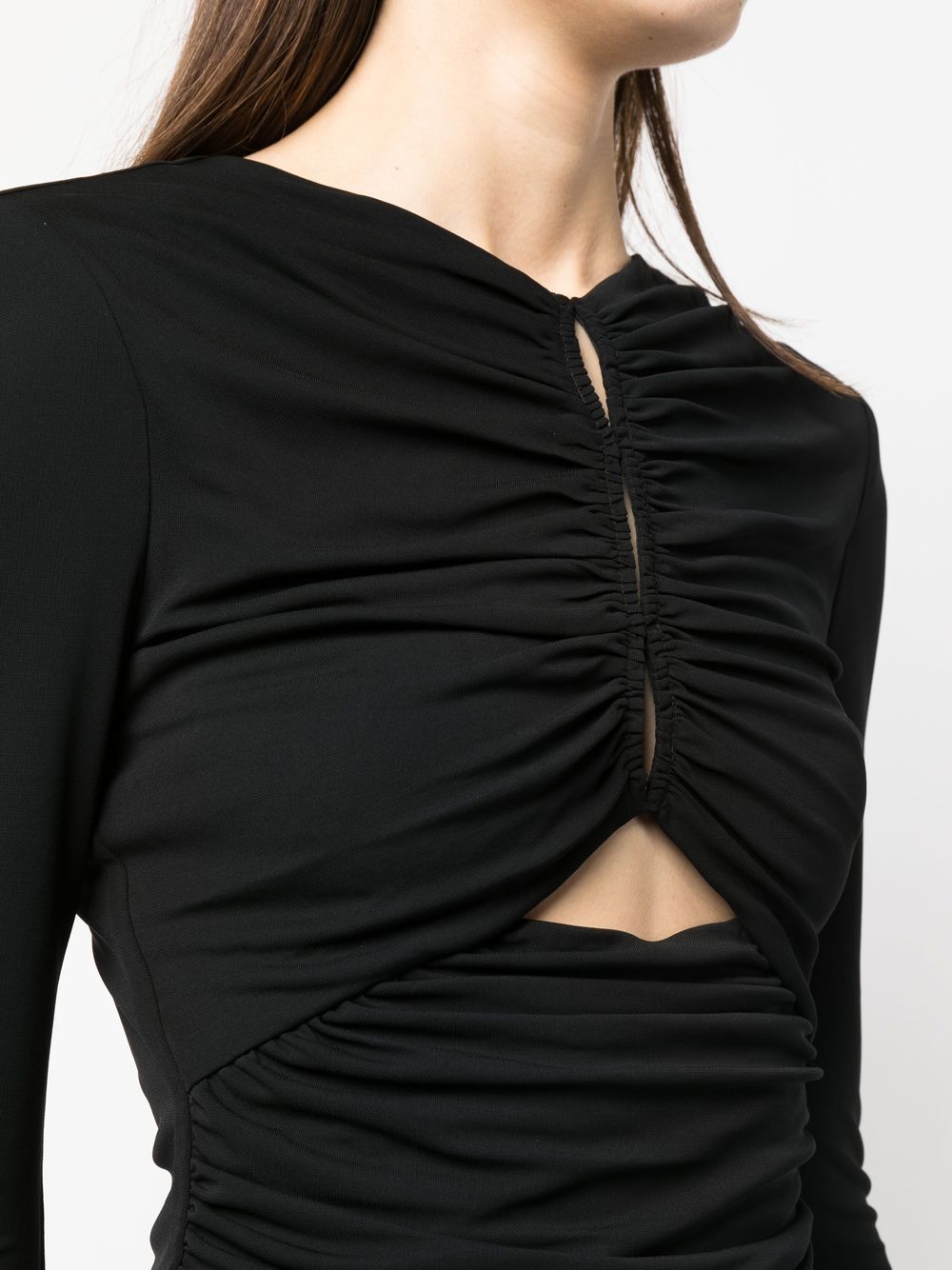 Roland Mouret Pre Off-Shoulder Wool and Silk-Blend Midi Tube Dress Black Black