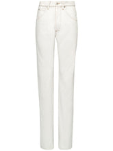 Maison Margiela High-Waisted Straight-Leg Jeans Cream cream