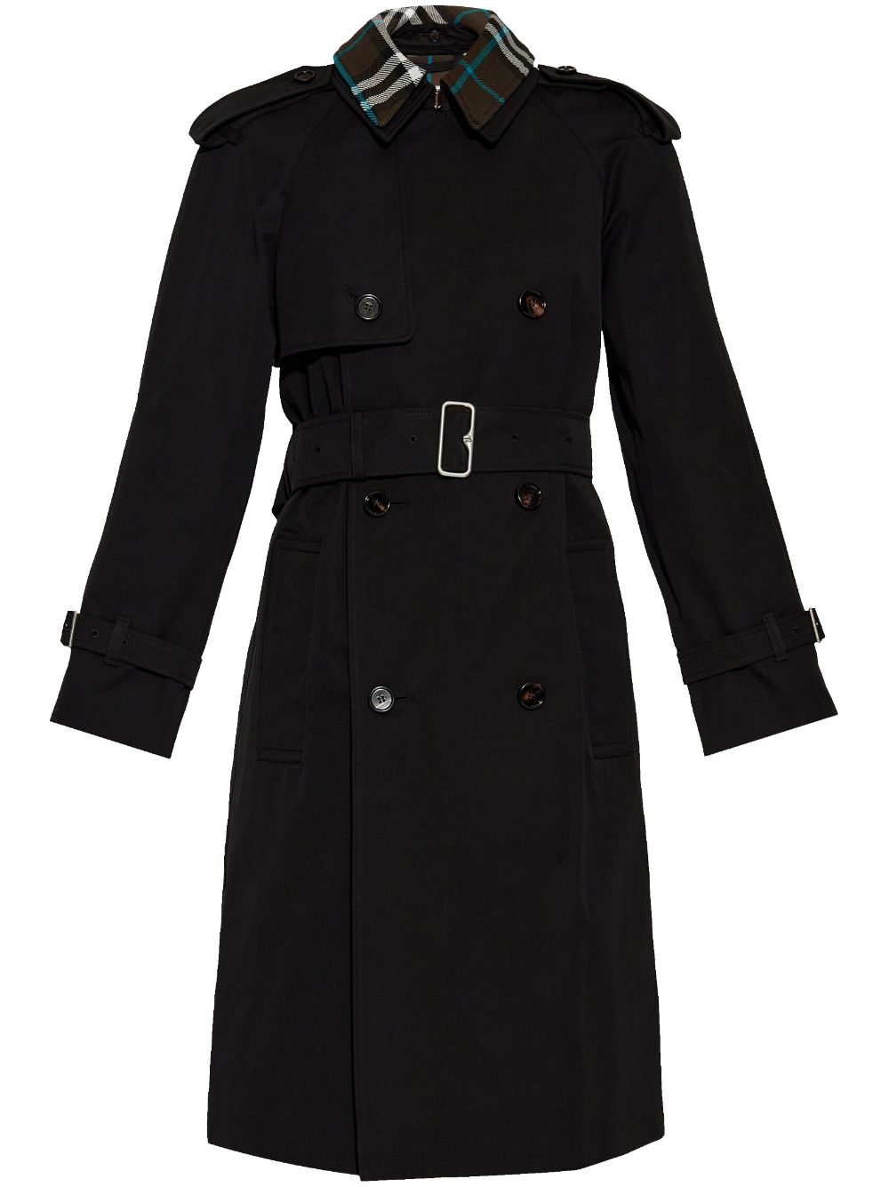Burberry Cotton Trench Coat Black