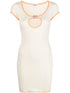 Ambush Cut-Out T-Shirt Minidress With Heart Charm White