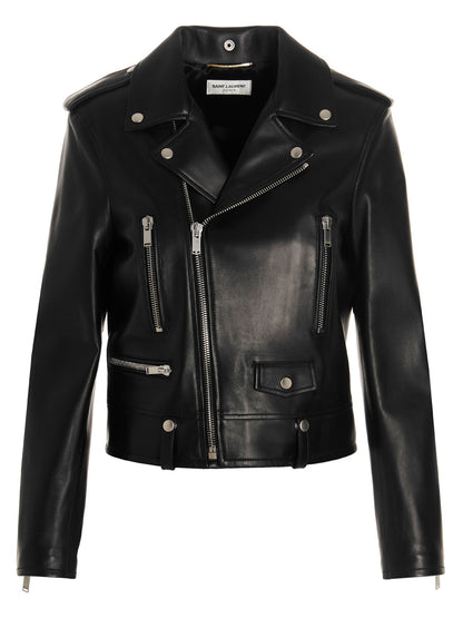 Saint Laurent Motorcycle Biker Jacket Black