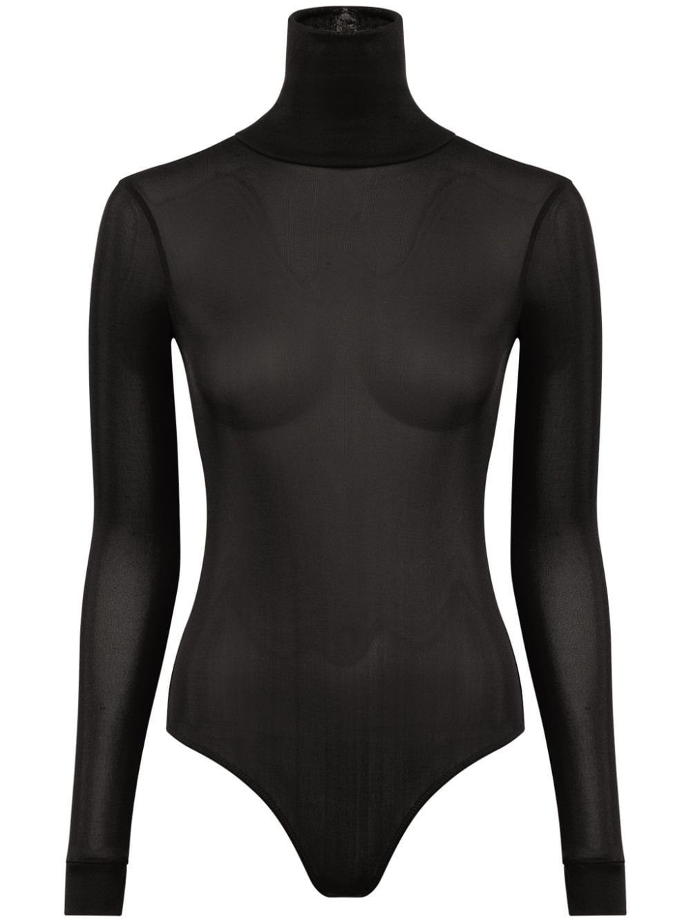 Maison Margiela Signature Four-Stitch Logo Roll Neck Top Black black