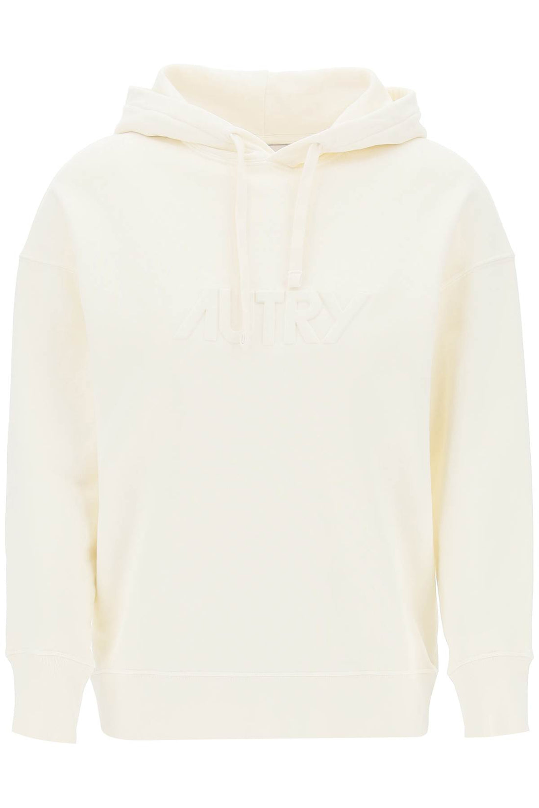 Embossed logo hoodie