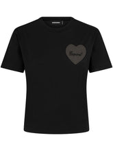 Dsquared2 Heart-Appliqué Cotton T-Shirt Black black