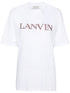 Lanvin Patch-Embellished Cotton Jersey T-Shirt White