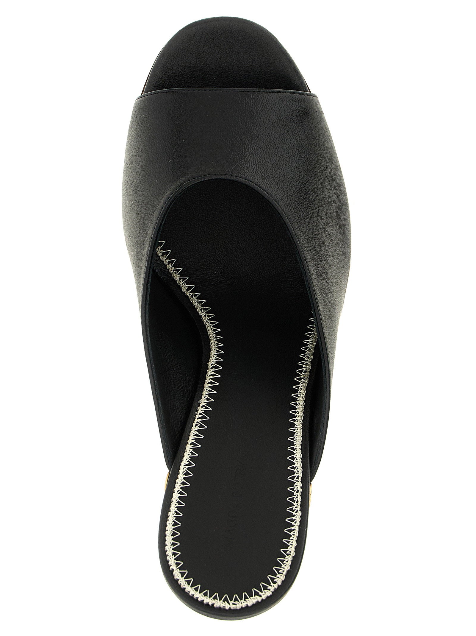 Magda Butrym Leather Mules Black