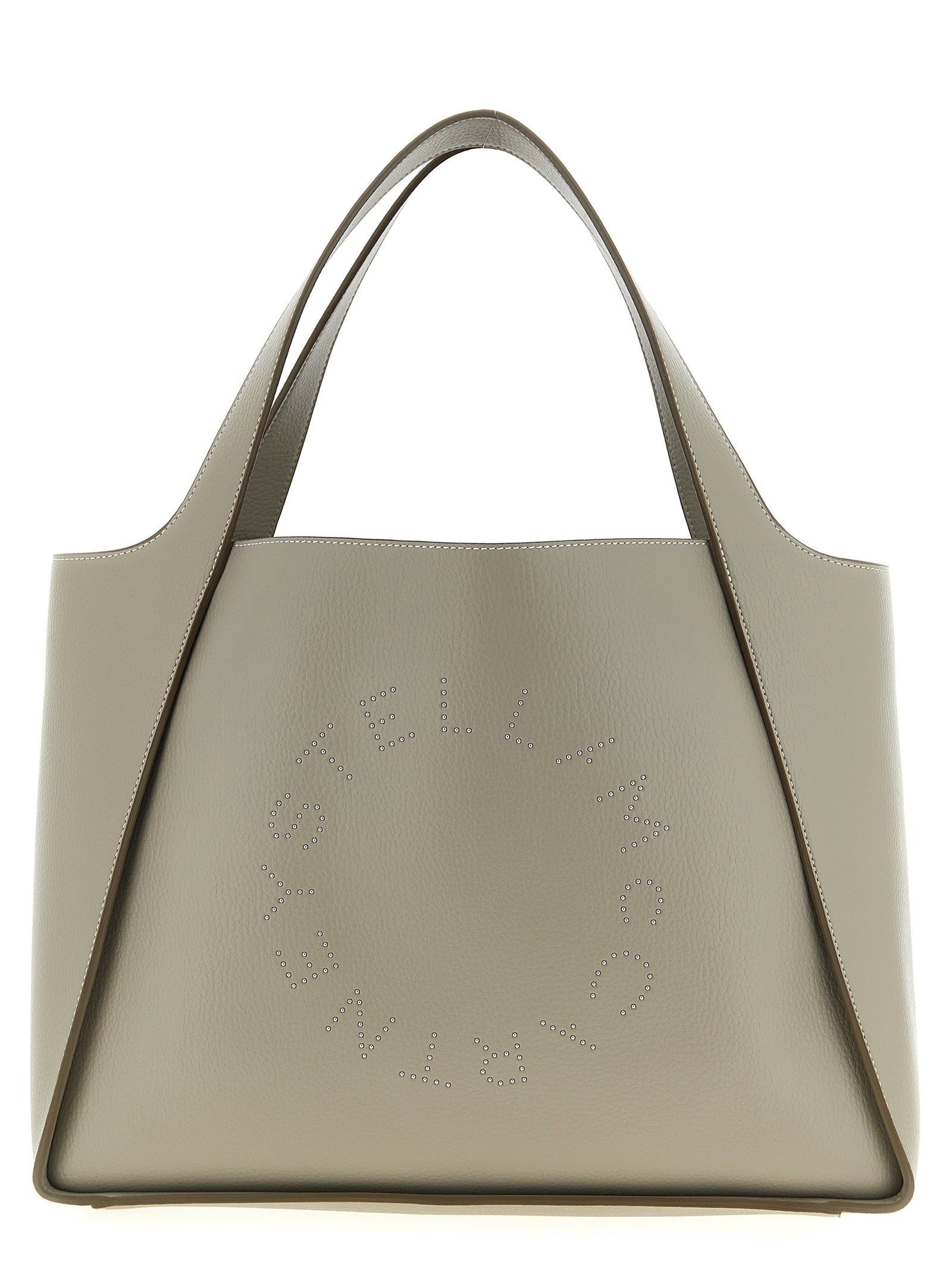 Stella Mccartney The Logo Bag Shopping Bag Beige