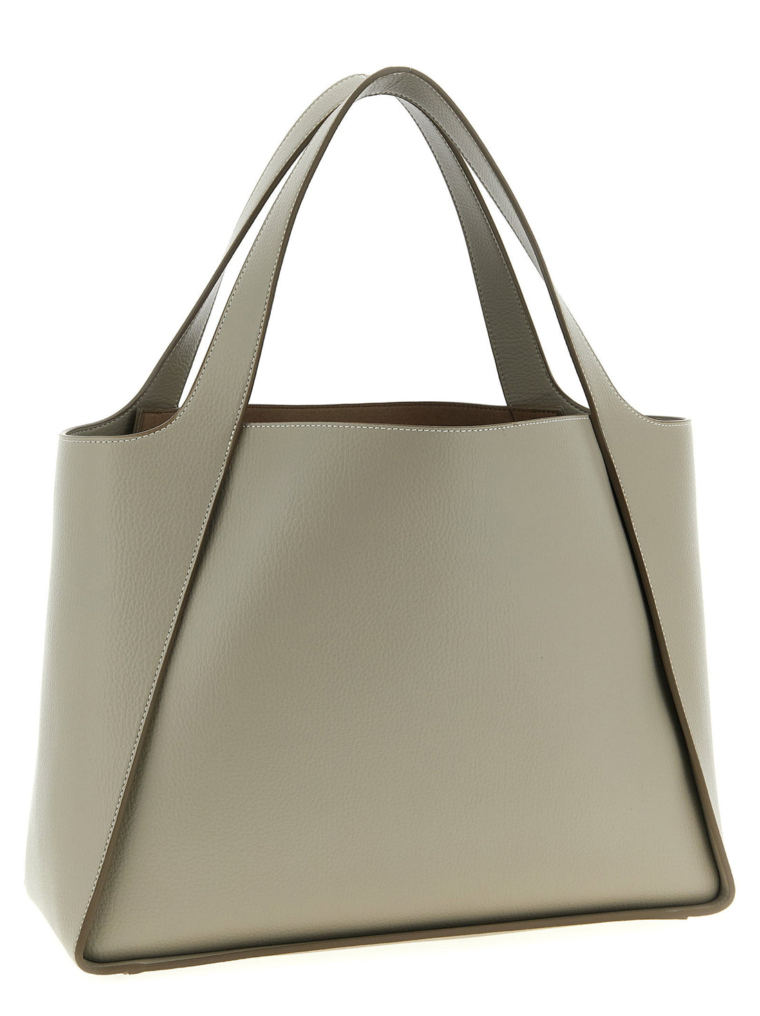 Stella Mccartney The Logo Bag Shopping Bag Beige