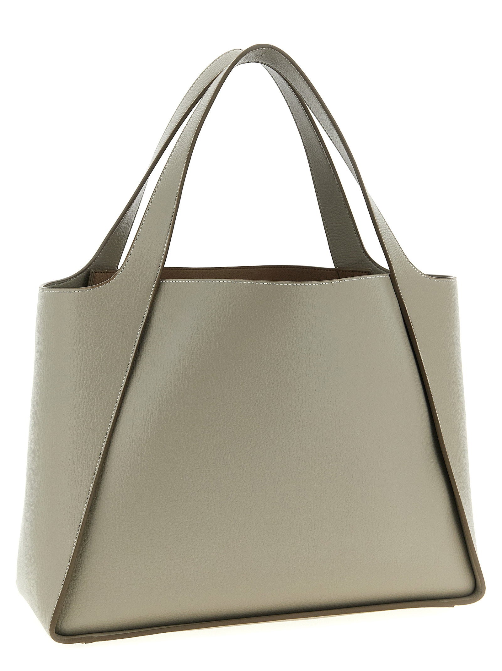 Stella Mccartney The Logo Bag Shopping Bag Beige