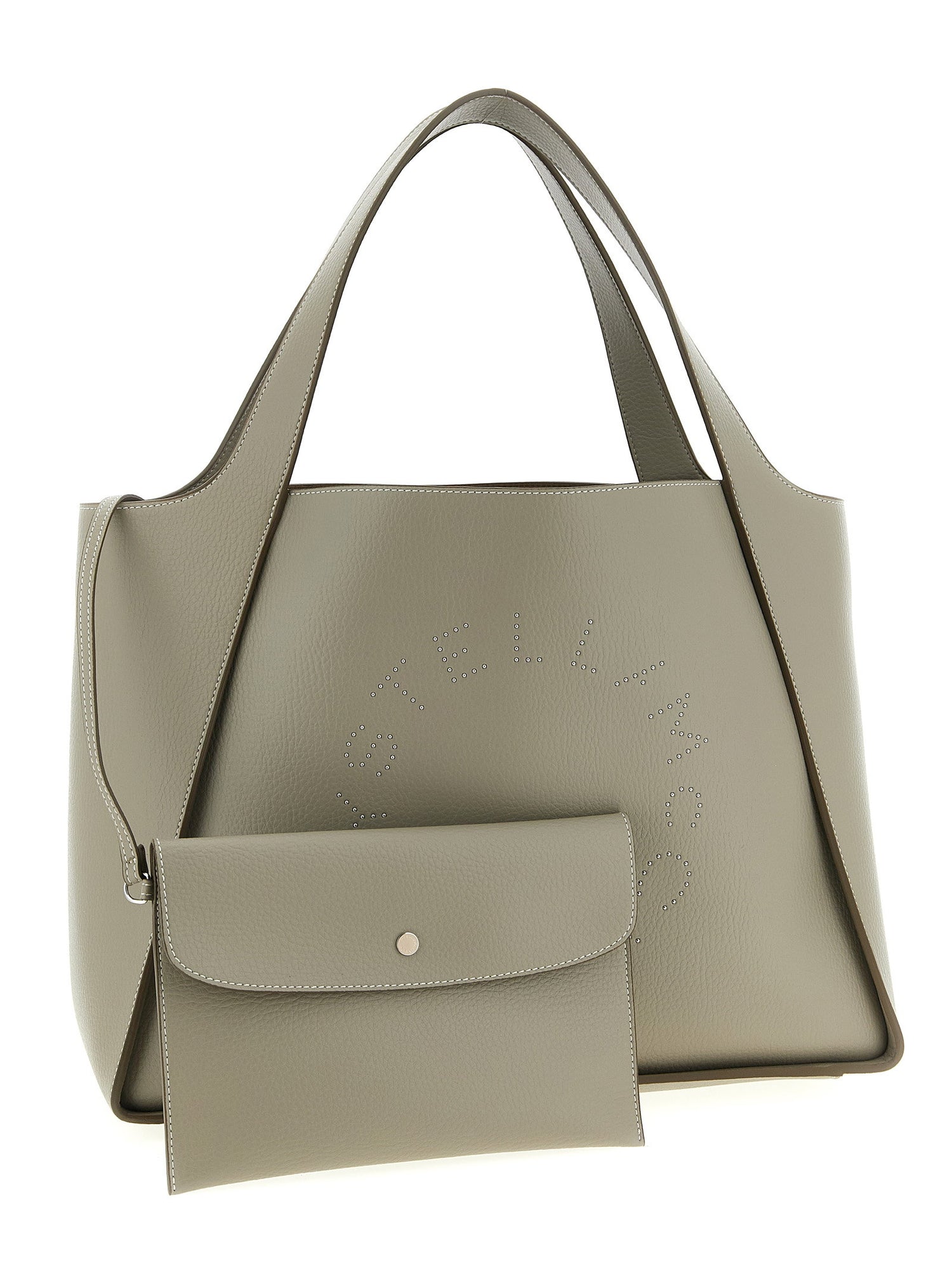 Stella Mccartney The Logo Bag Shopping Bag Beige