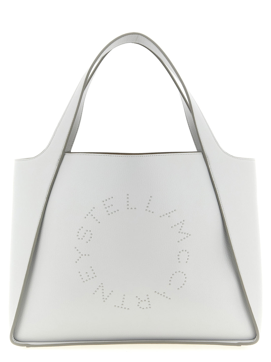 Stella Mccartney Logo Tote Shopping Bag Gray