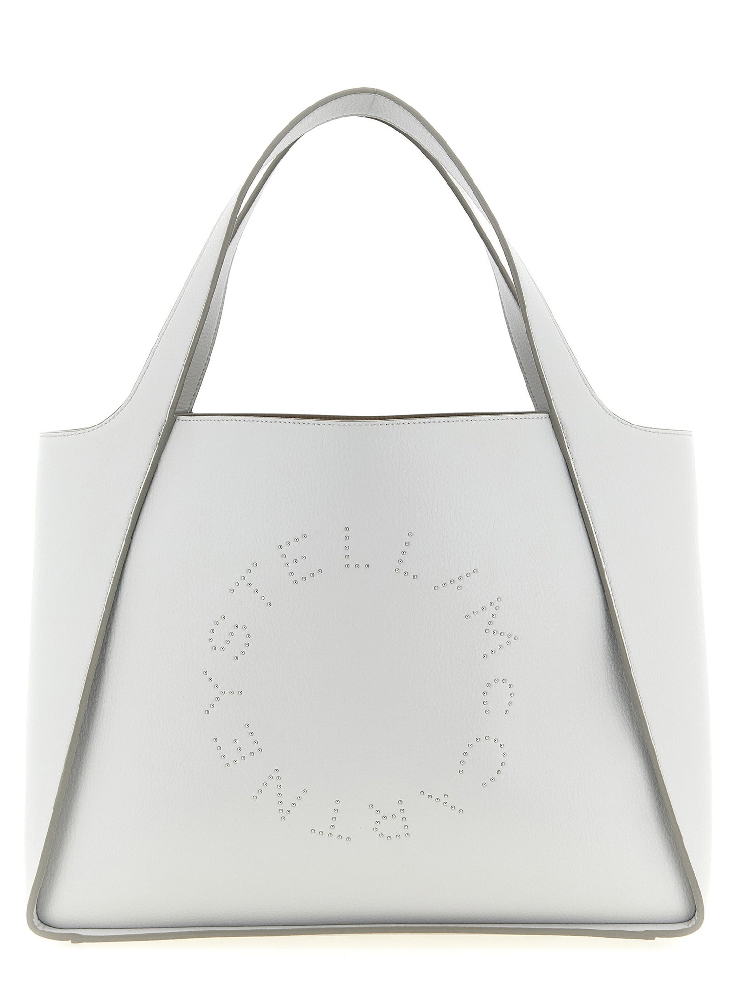 Stella Mccartney Logo Tote Shopping Bag Gray