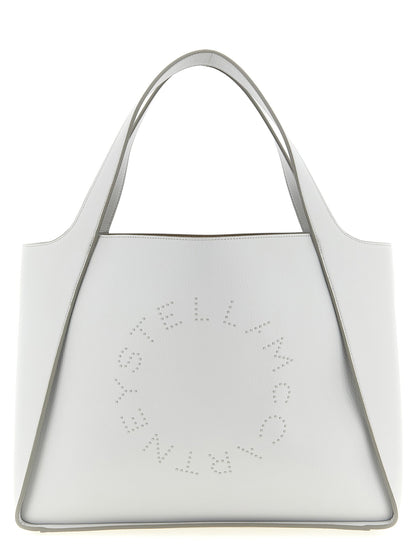 Stella Mccartney Logo Tote Shopping Bag Gray