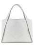 Stella Mccartney Logo Tote Shopping Bag Gray