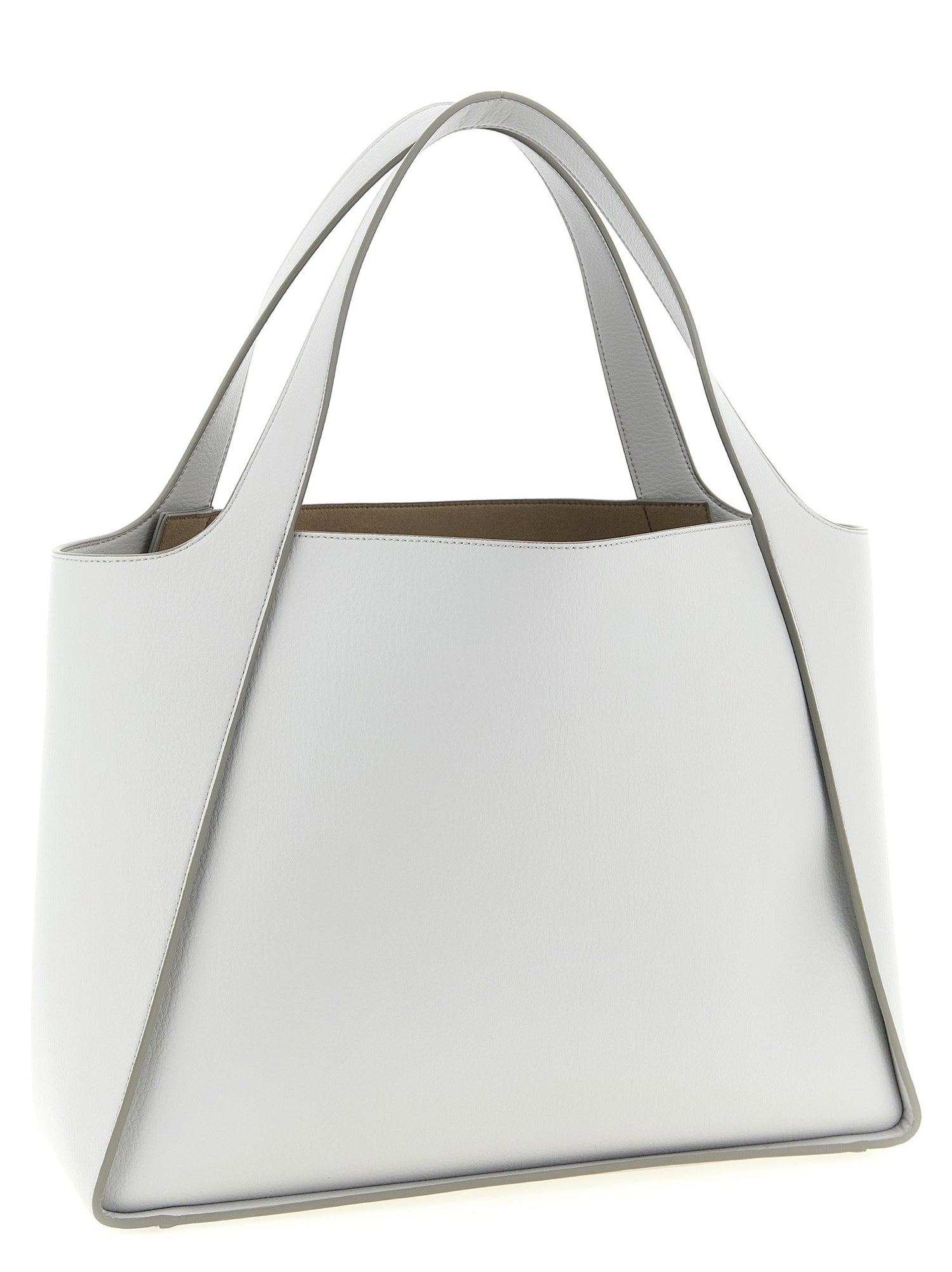 Stella Mccartney Logo Tote Shopping Bag Gray