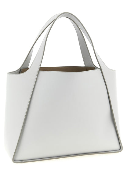 Stella Mccartney Logo Tote Shopping Bag Gray