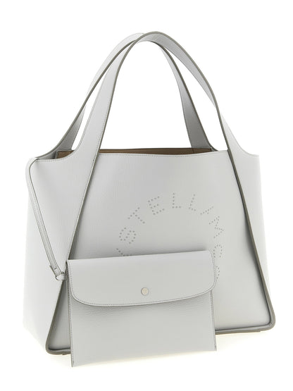Stella Mccartney Logo Tote Shopping Bag Gray