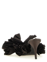 Magda Butrym Mule Flowers Taffeta Brown