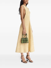 JACQUEMUS The Knot Chiquito Green Snakeskin-Effect Leather Handbag Green