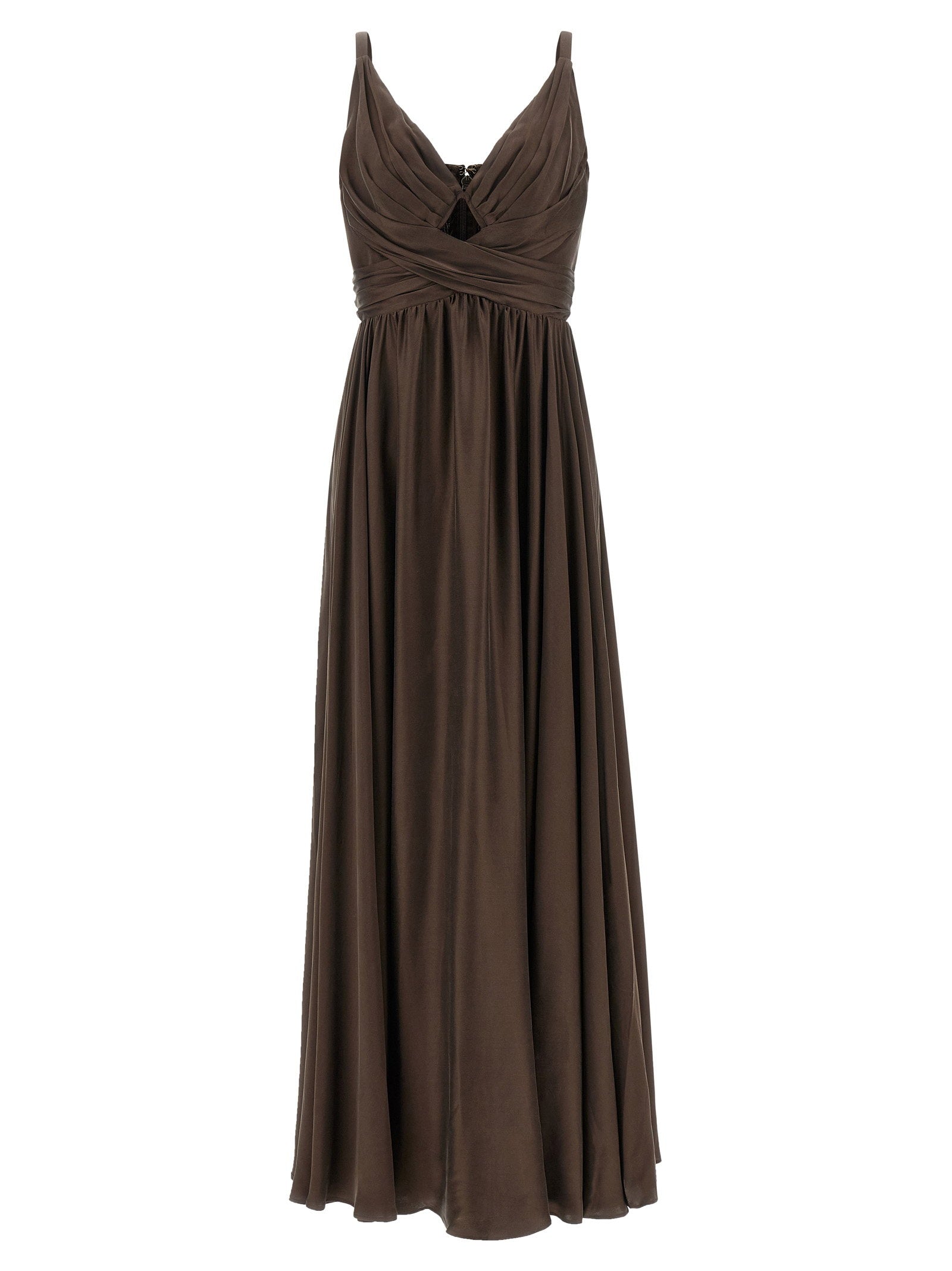 Zimmermann Cut-out Dress Brown