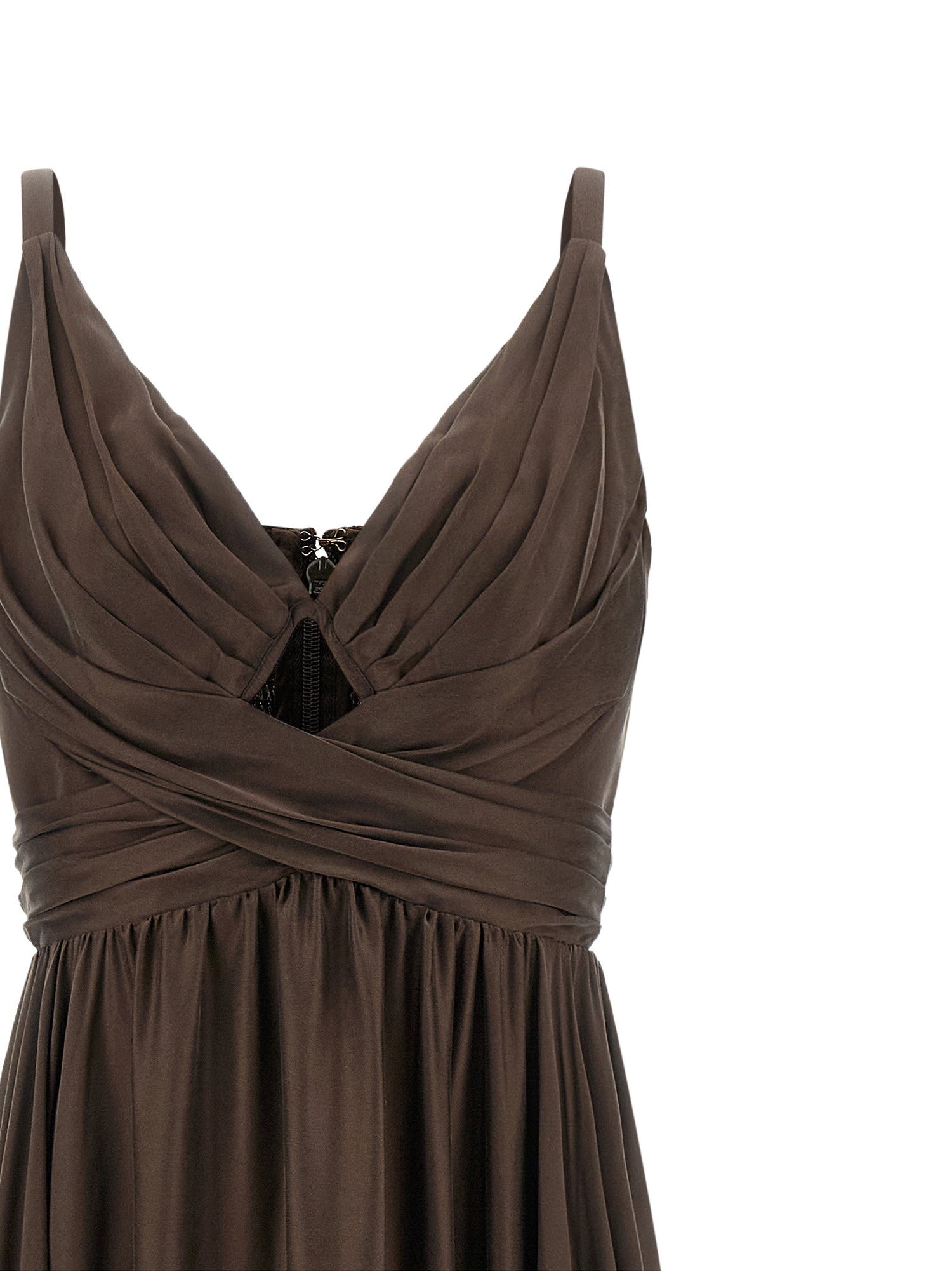 Zimmermann Cut-out Dress Brown
