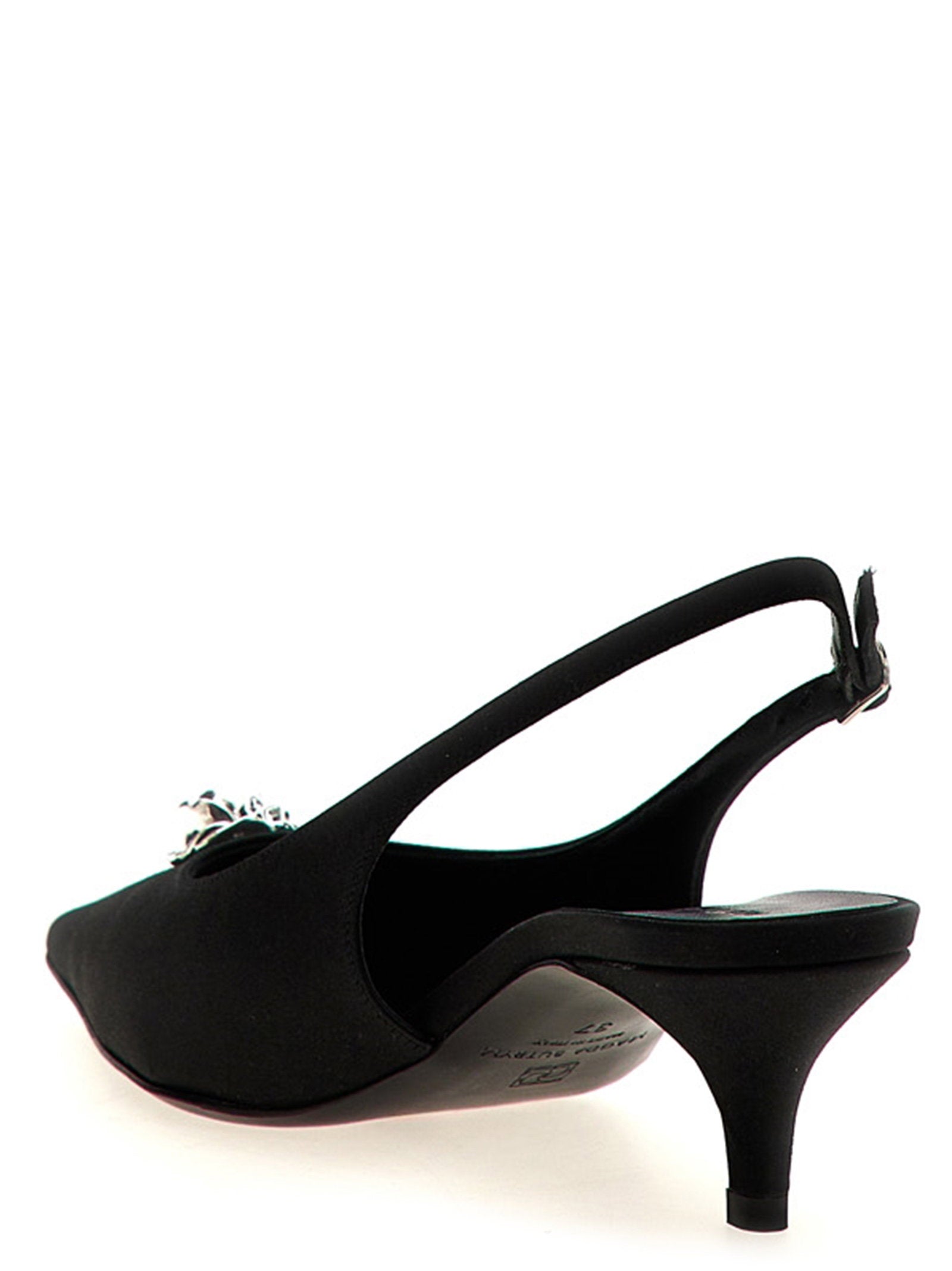 Magda Butrym Rosetta Slingback Black