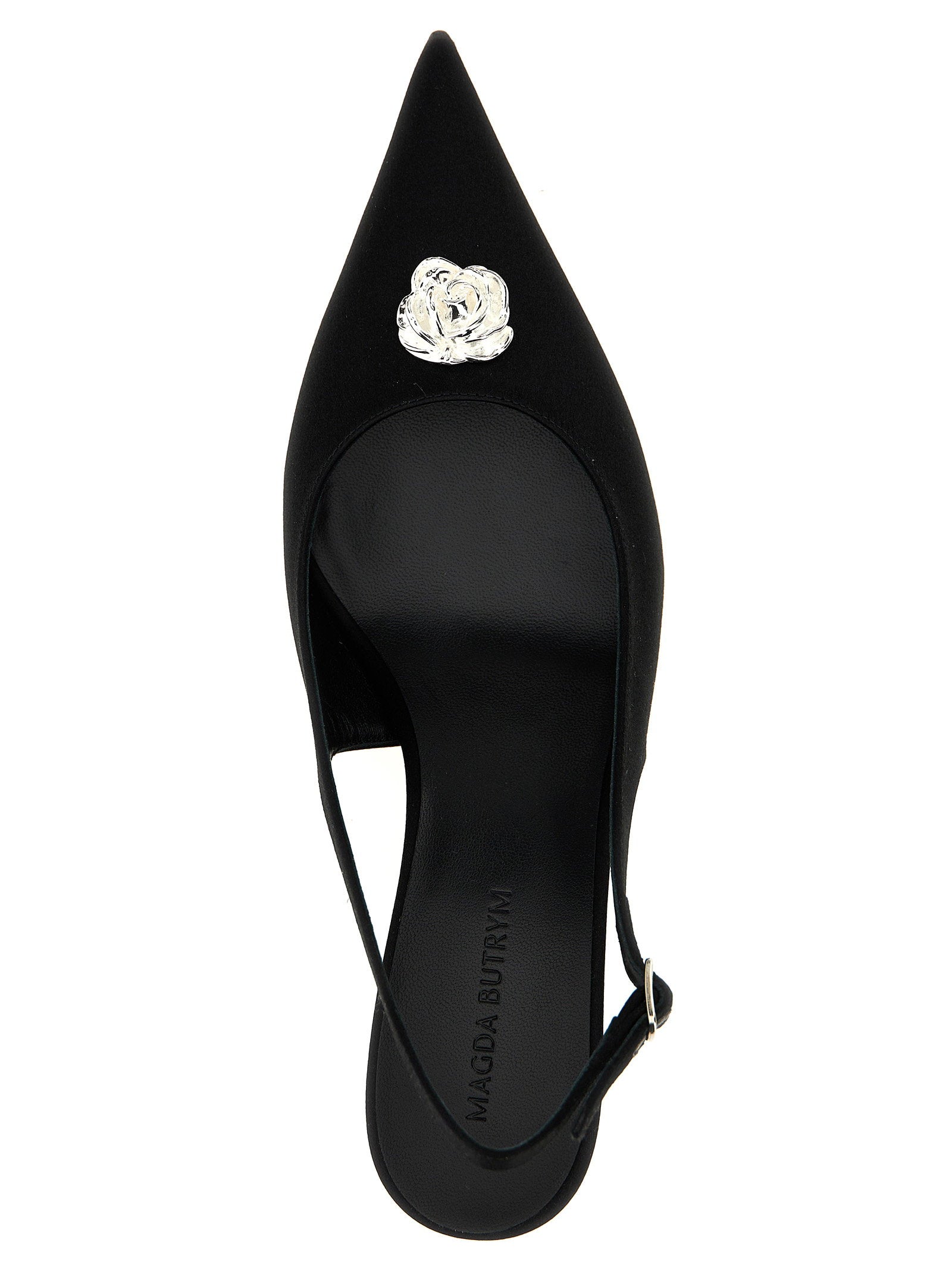 Magda Butrym Rosetta Slingback Black