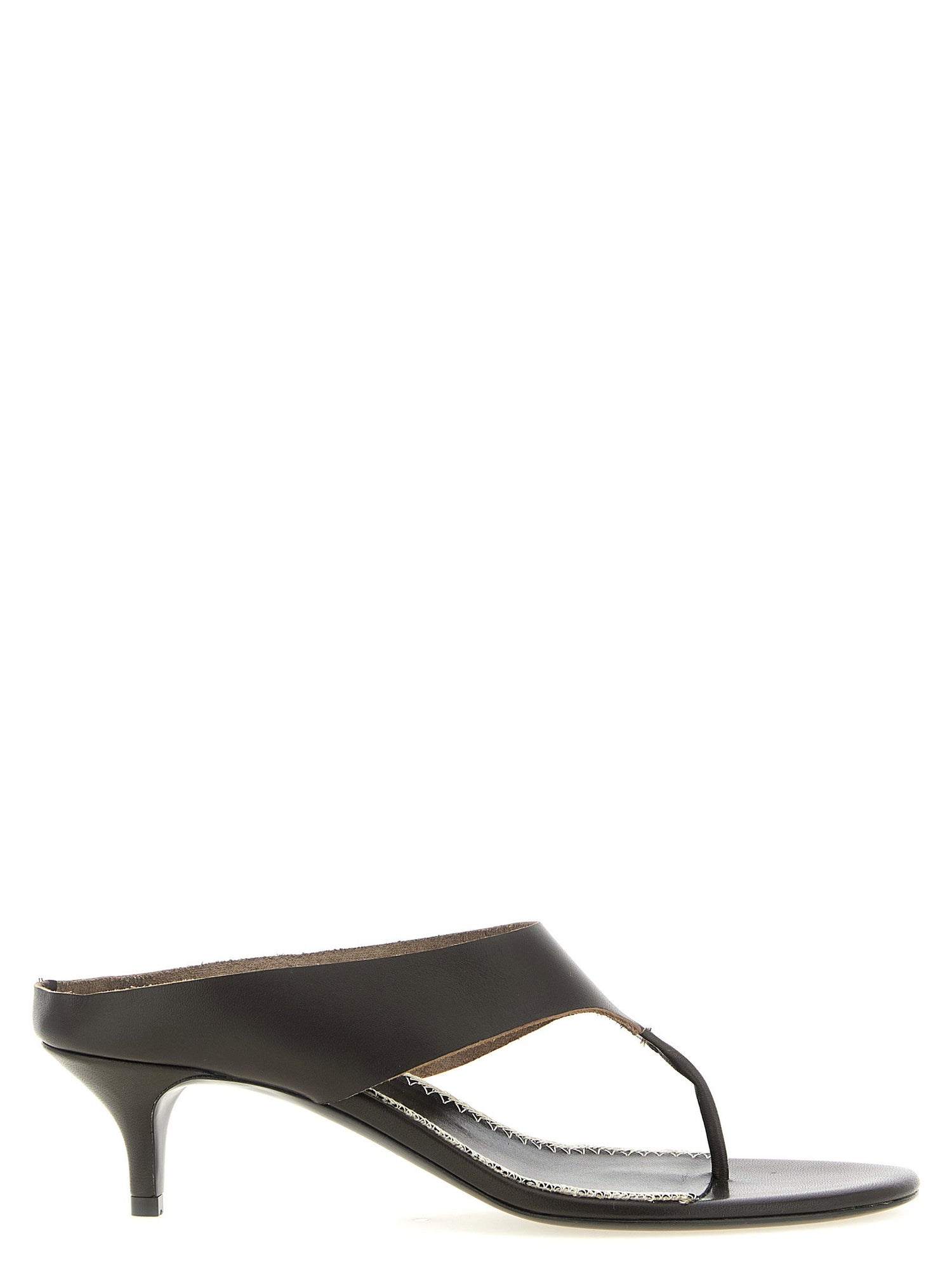 Magda Butrym Leather Sandals Brown