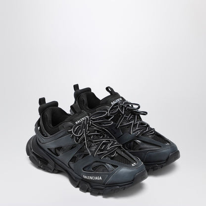 Balenciaga Black Track Mesh and Nylon Sneakers Black