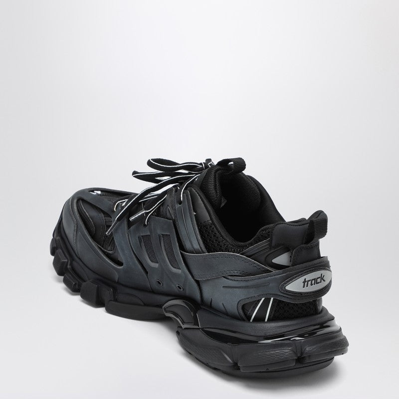 Balenciaga Black Track Mesh and Nylon Sneakers Black