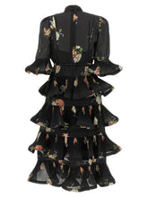 Zimmermann Pleated Sleeved Dress Black