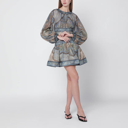 Zimmermann Wanderlust Tapestry Mini Dress Multicolor