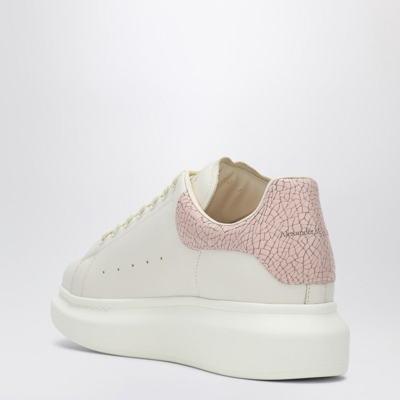 Alexander Mcqueen White and Pink Oversized Leather Sneakers White