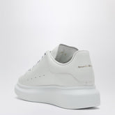 Alexander Mcqueen Oversized Leather Sneakers with Logo-Detail Heel White White