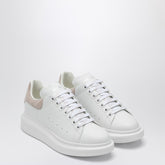 Alexander Mcqueen White Leather Oversized Sneakers with Patchouli Suede Heel White